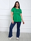 Женская футболка Холидей Зеленая