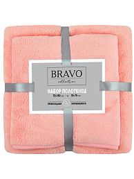 Комплект махровых полотенец Смарт Розовый