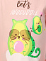 Детская пижама "Кошка авокадо" длинный рукав