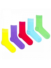 Женские носки однотонные цветные