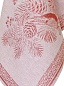 Полотенце с жаккардовым рисунком "Зимние птицы" / Красное